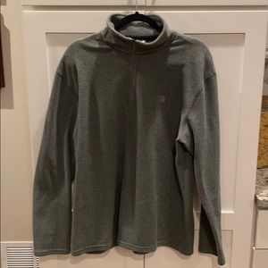 Large Gray North Face Fleece Pullover